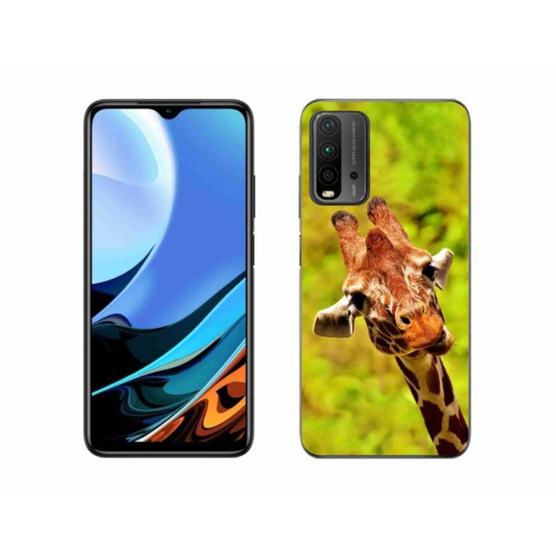 Gélový kryt mmCase na mobil Xiaomi Redmi 9T - žirafa