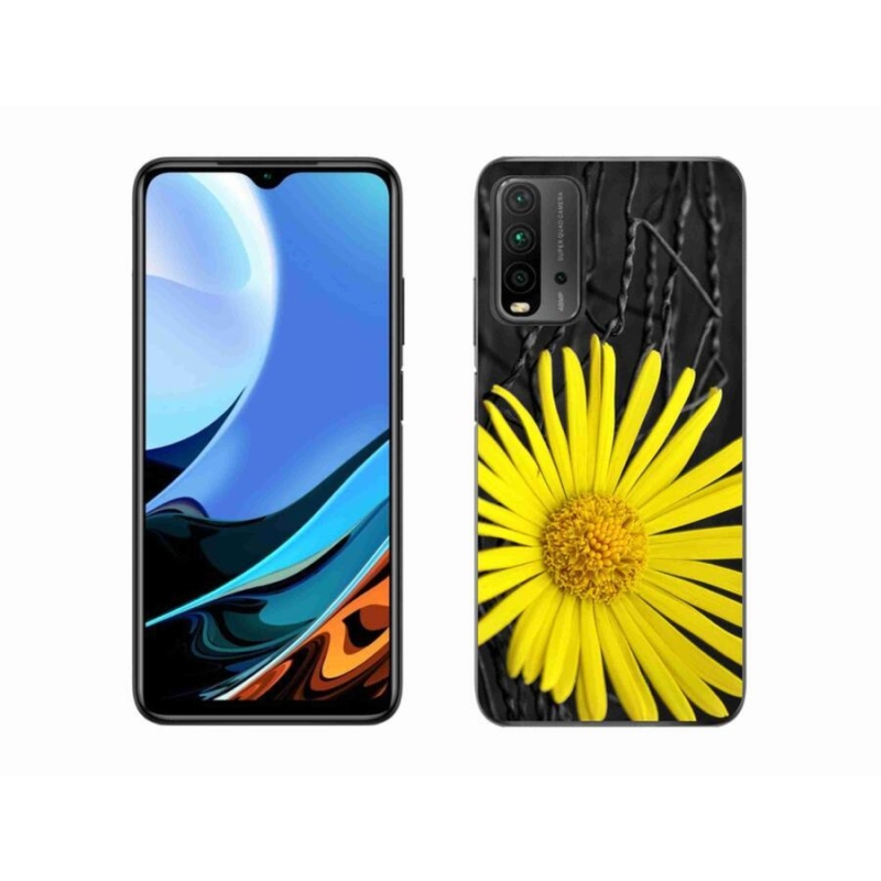 Gélový kryt mmCase na mobil Xiaomi Redmi 9T - žltý kvet