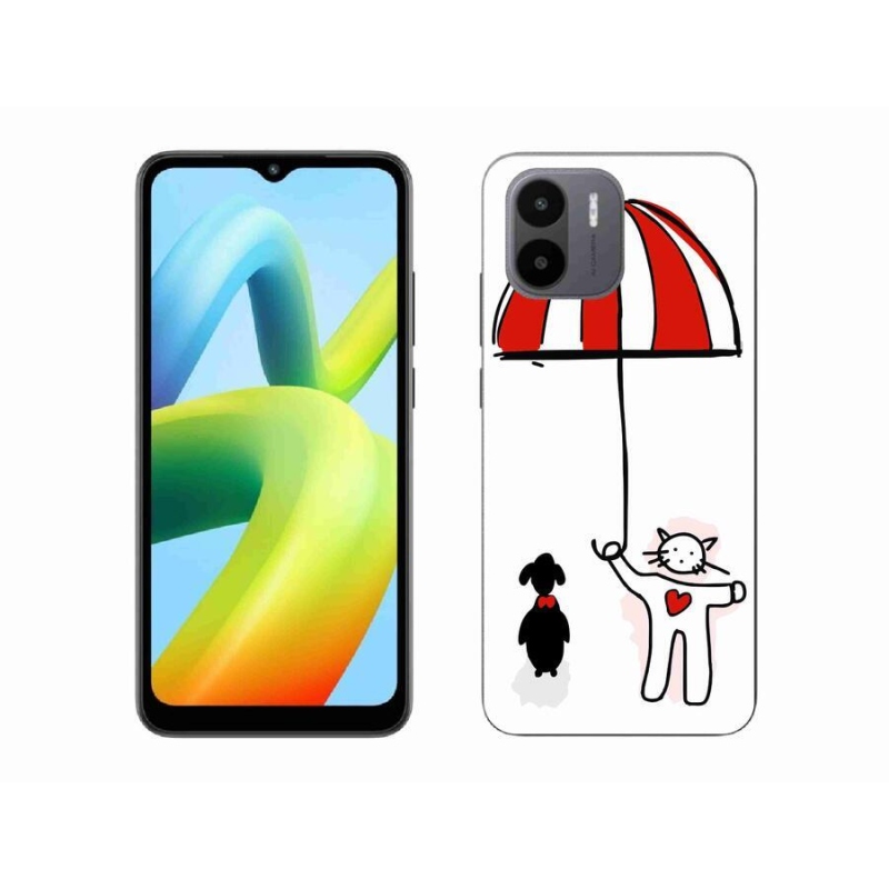 Gélový kryt mmCase na mobil Xiaomi Redmi A1/Redmi A2 - psík a mačička