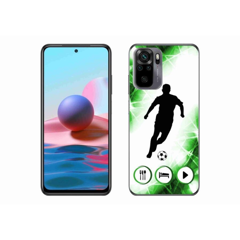 Gélový kryt mmCase na mobil Xiaomi Redmi Note 10 4G - futbalista