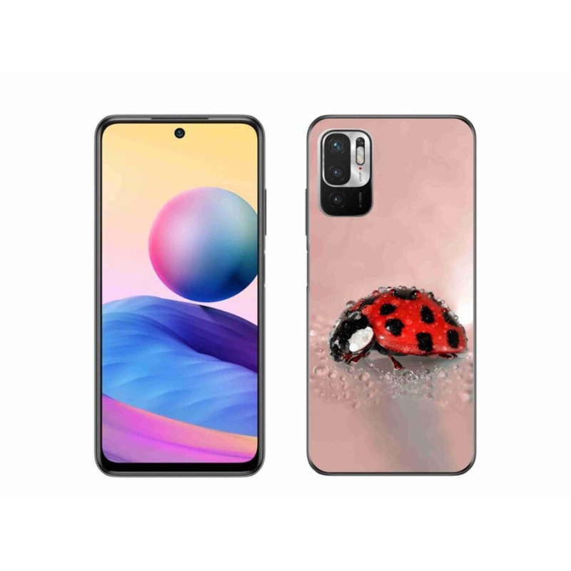 Gélový kryt mmCase na mobil Xiaomi Redmi Note 10 5G - lienka