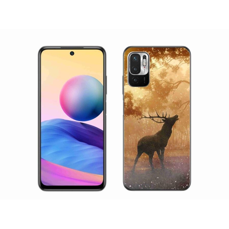 Gélový kryt mmCase na mobil Xiaomi Redmi Note 10 5G - jeleň v ruji