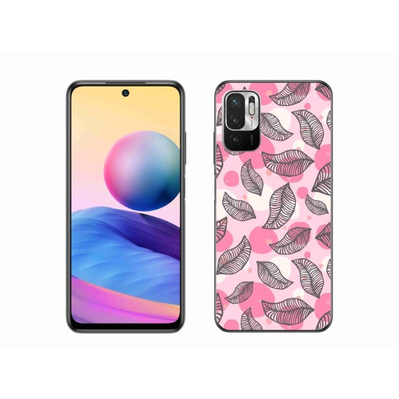 Gélový kryt mmCase na mobil Xiaomi Redmi Note 10 5G - kreslené padajúce listy