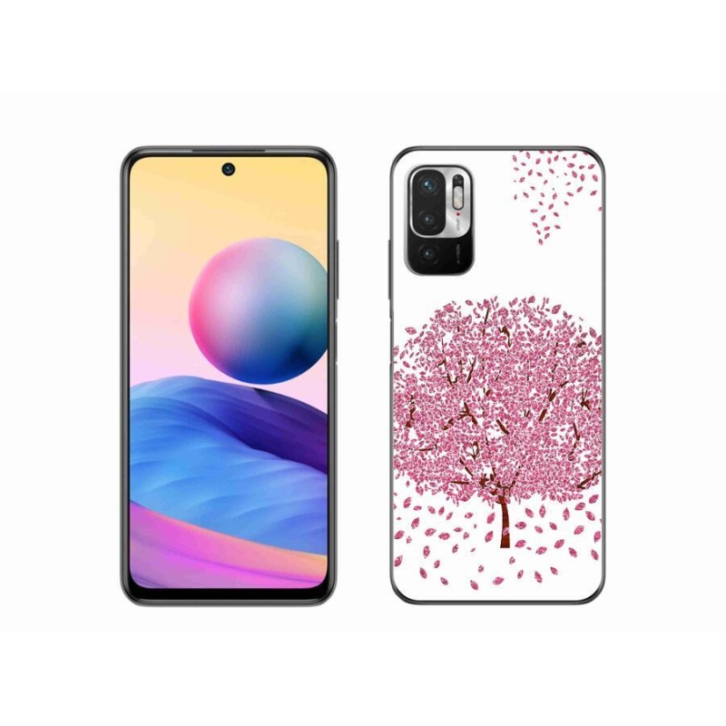 Gélový kryt mmCase na mobil Xiaomi Redmi Note 10 5G - kreslený strom s listami
