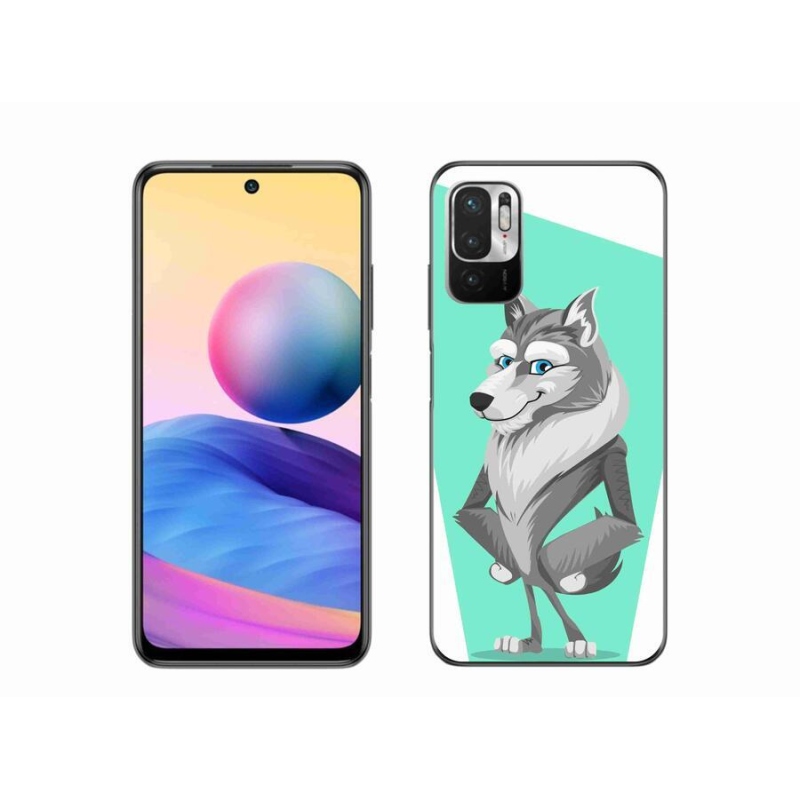 Gélový kryt mmCase na mobil Xiaomi Redmi Note 10 5G - kreslený vlk