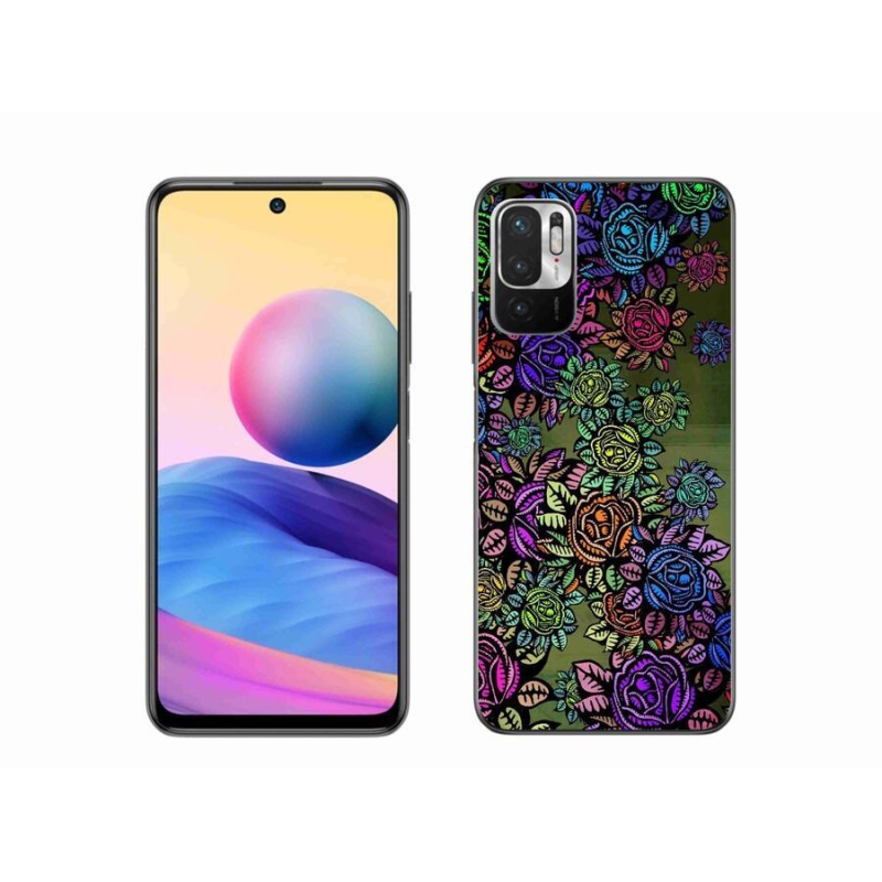 Gélový kryt mmCase na mobil Xiaomi Redmi Note 10 5G - kvety 6