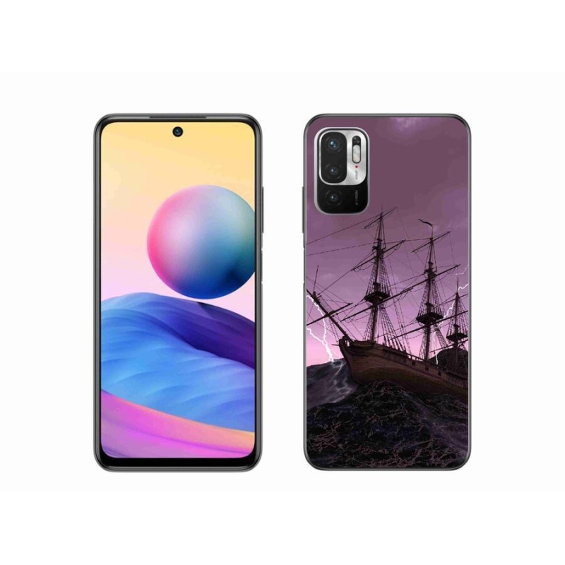 Gélový kryt mmCase na mobil Xiaomi Redmi Note 10 5G - loď v búrke