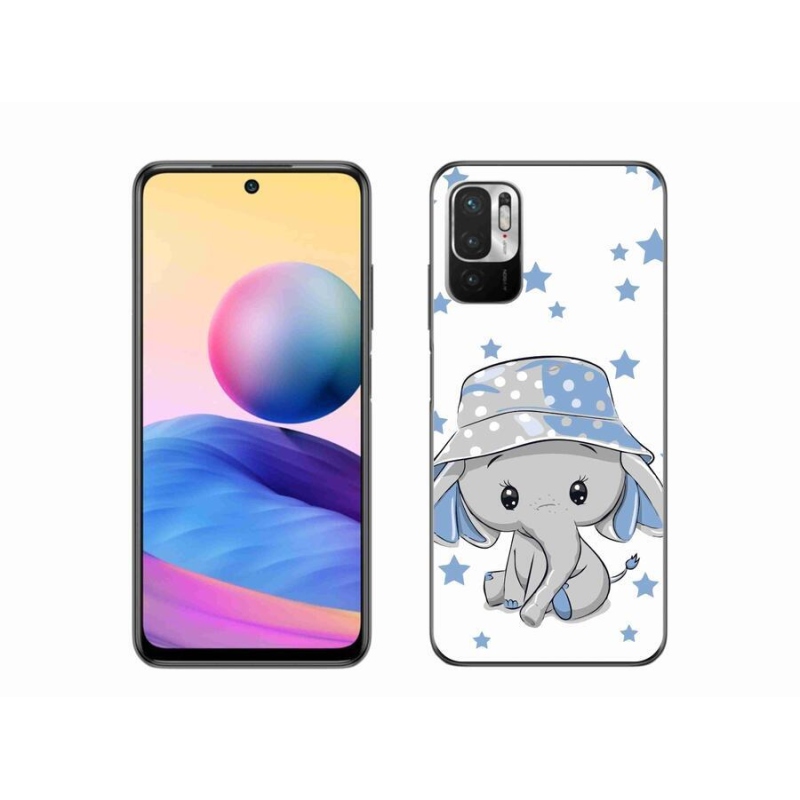 Gélový kryt mmCase na mobil Xiaomi Redmi Note 10 5G - modrý slon