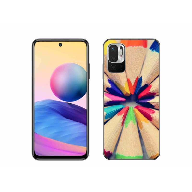 Gélový kryt mmCase na mobil Xiaomi Redmi Note 10 5G - pastelky