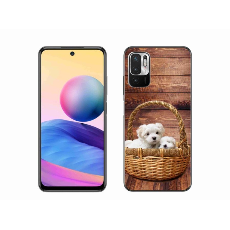 Gélový kryt mmCase na mobil Xiaomi Redmi Note 10 5G - šteniatka