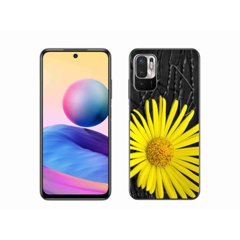 Gélový kryt mmCase na mobil Xiaomi Redmi Note 10 5G - žltý kvet