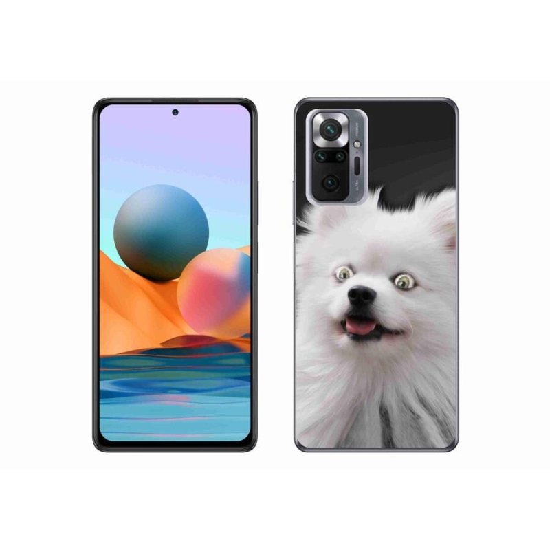 Gélový kryt mmCase na mobil Xiaomi Redmi Note 10 Pro - biely špic