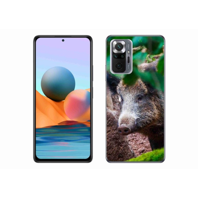 Gélový kryt mmCase na mobil Xiaomi Redmi Note 10 Pro - divoké prasa