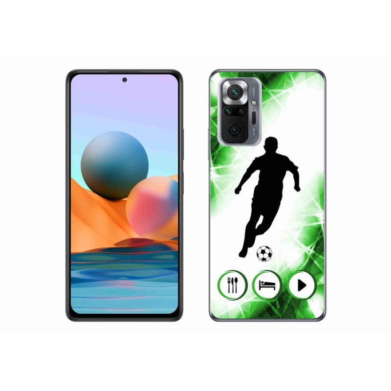 Gélový kryt mmCase na mobil Xiaomi Redmi Note 10 Pro - futbalista