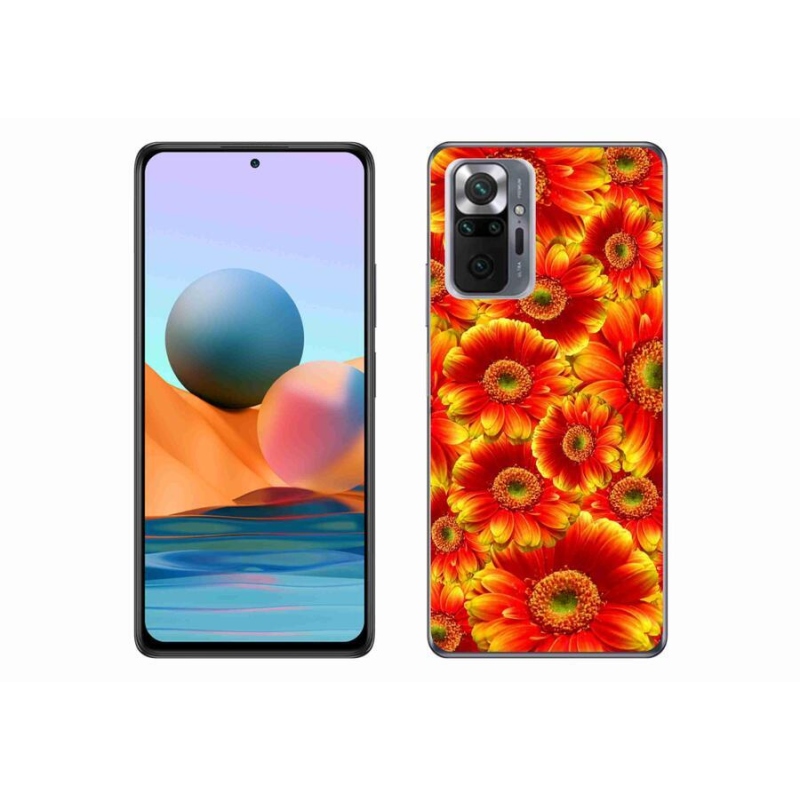 Gélový kryt mmCase na mobil Xiaomi Redmi Note 10 Pro - gerbera 1