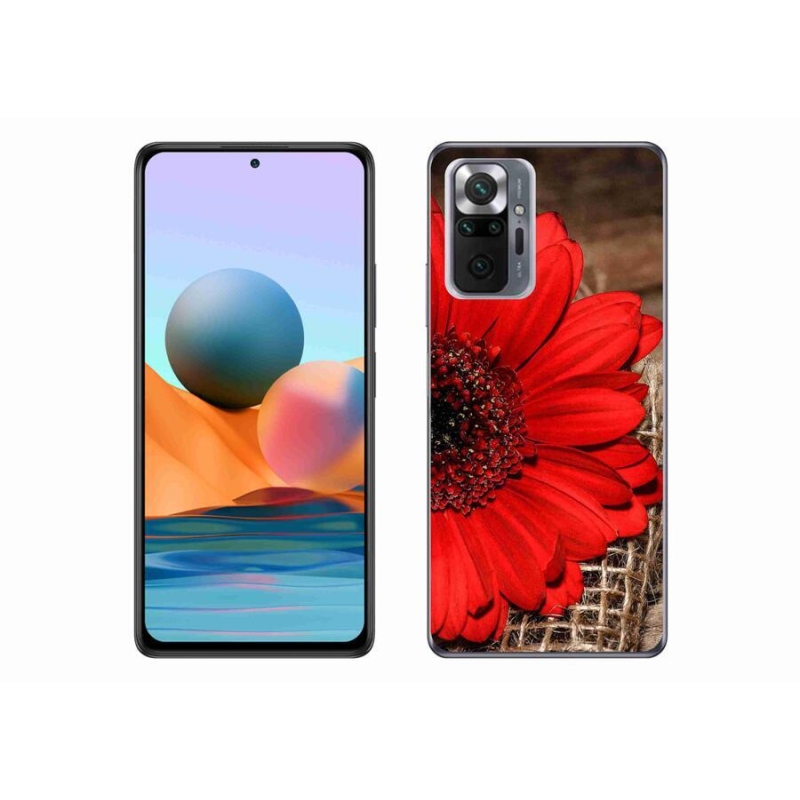 Gélový kryt mmCase na mobil Xiaomi Redmi Note 10 Pro - gerbera