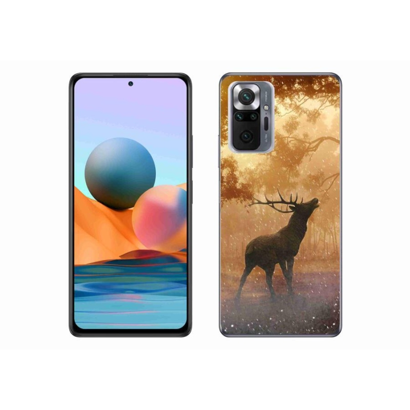 Gélový kryt mmCase na mobil Xiaomi Redmi Note 10 Pro - jeleň v ruji