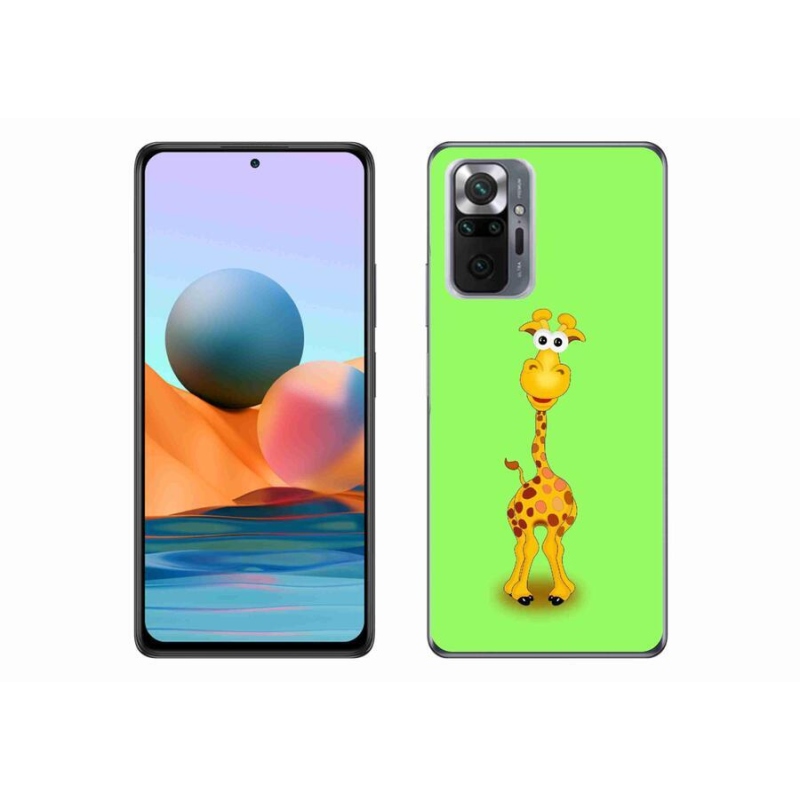 Gélový kryt mmCase na mobil Xiaomi Redmi Note 10 Pro - kreslená žirafa