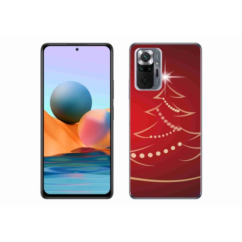 Gélový kryt mmCase na mobil Xiaomi Redmi Note 10 Pro - kreslený vianočný stromček