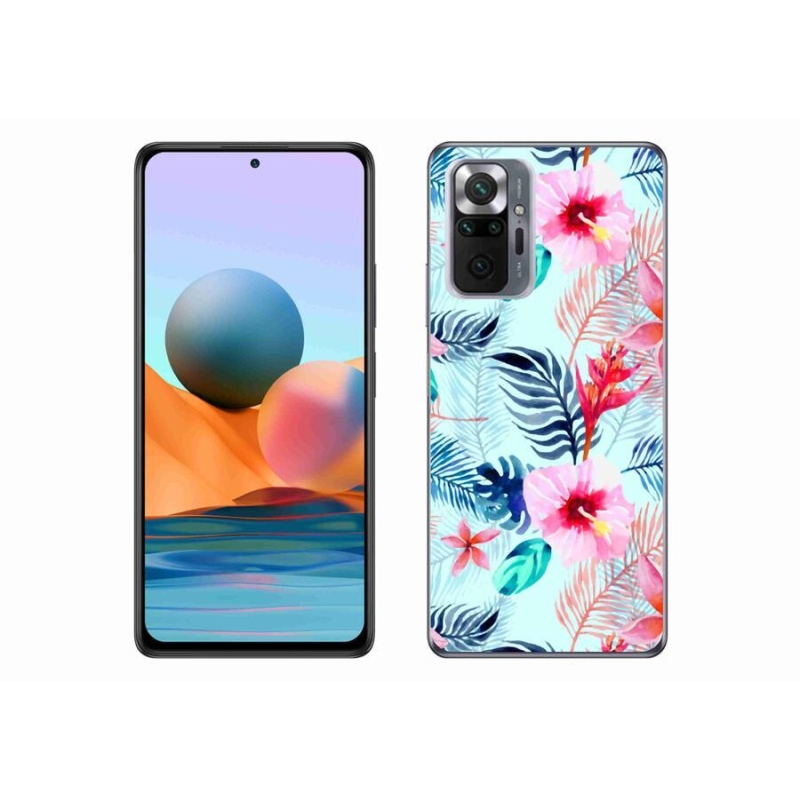 Gélový kryt mmCase na mobil Xiaomi Redmi Note 10 Pro - kvety