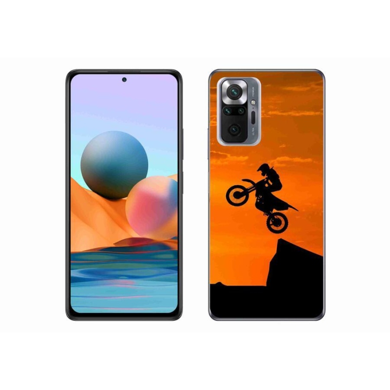 Gélový kryt mmCase na mobil Xiaomi Redmi Note 10 Pro - motocross