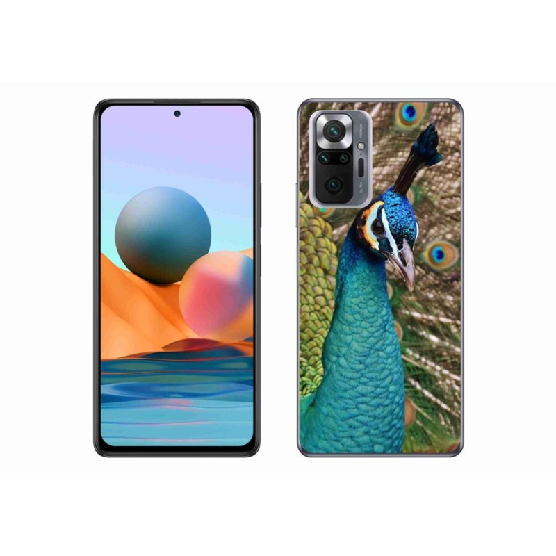 Gélový kryt mmCase na mobil Xiaomi Redmi Note 10 Pro - páv