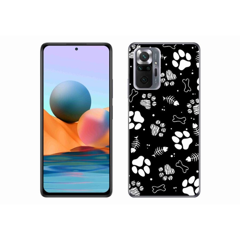 Gélový kryt mmCase na mobil Xiaomi Redmi Note 10 Pro - psie labky