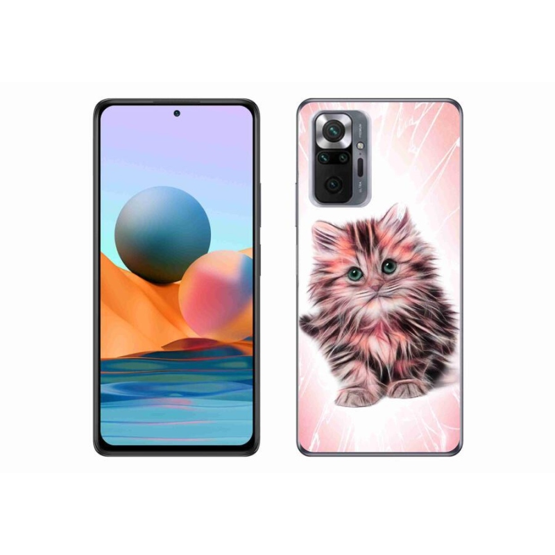 Gélový kryt mmCase na mobil Xiaomi Redmi Note 10 Pro - roztomilé mačiatko