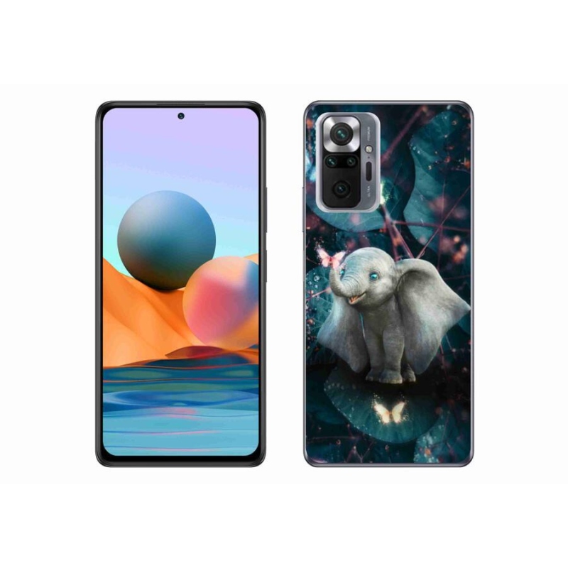 Gélový kryt mmCase na mobil Xiaomi Redmi Note 10 Pro - roztomilý slon