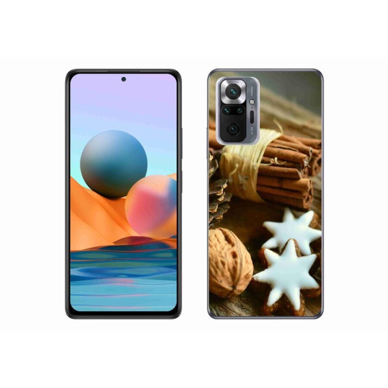 Gélový kryt mmCase na mobil Xiaomi Redmi Note 10 Pro - škorica a perníčky