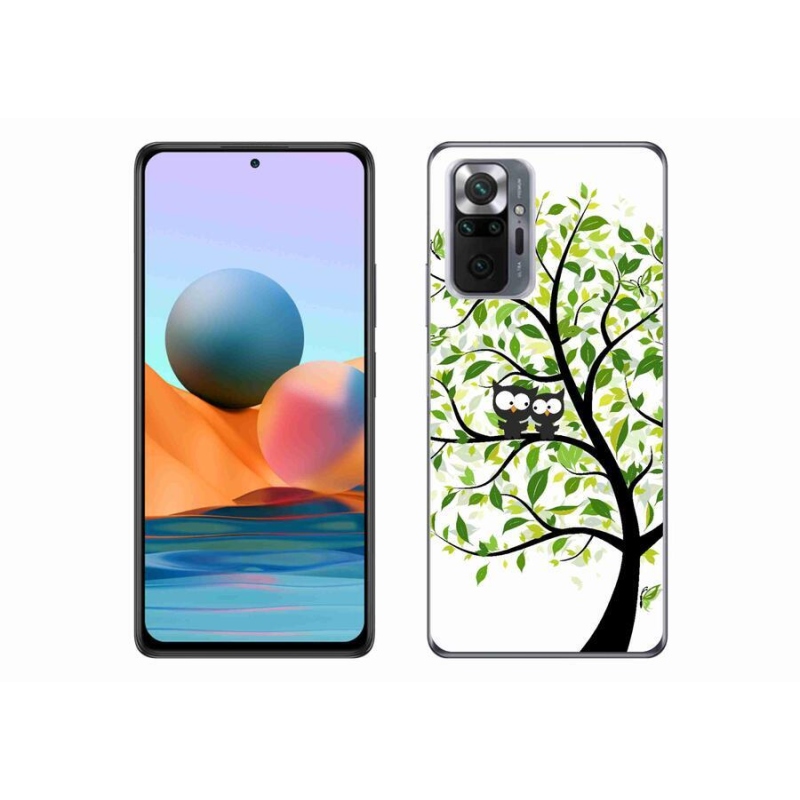 Gélový kryt mmCase na mobil Xiaomi Redmi Note 10 Pro - sovičky na strome