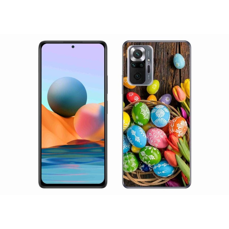 Gélový kryt mmCase na mobil Xiaomi Redmi Note 10 Pro - veľkonočné vajíčka