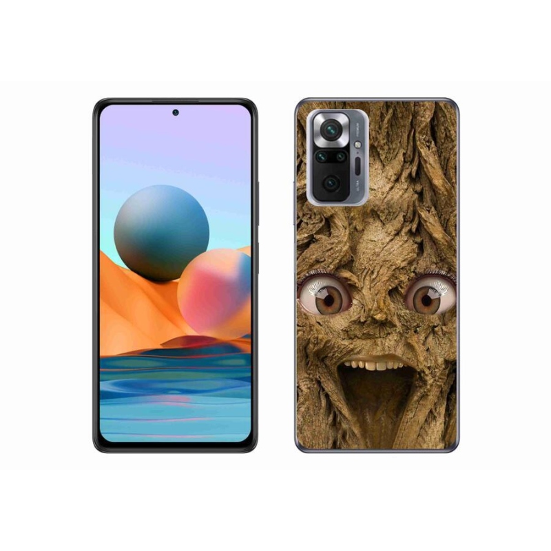 Gélový kryt mmCase na mobil Xiaomi Redmi Note 10 Pro - veselý strom s očami