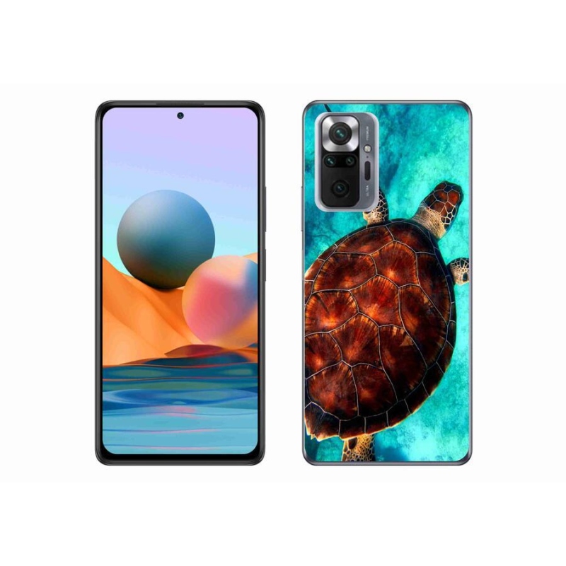 Gélový kryt mmCase na mobil Xiaomi Redmi Note 10 Pro - korytnačka