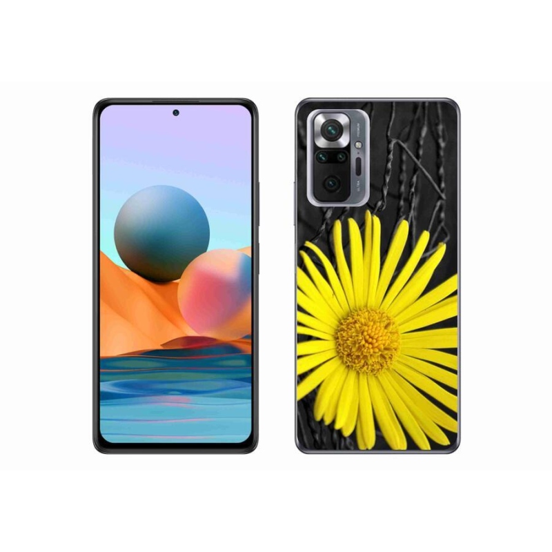 Gélový kryt mmCase na mobil Xiaomi Redmi Note 10 Pro - žltý kvet