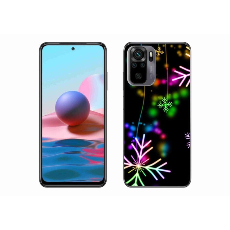 Gélový kryt mmCase na mobil Xiaomi Redmi Note 10S - farebné vločky