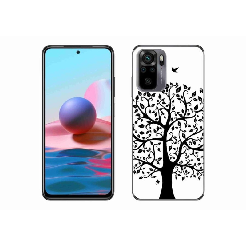 Gélový kryt mmCase na mobil Xiaomi Redmi Note 10S - čiernobiely strom