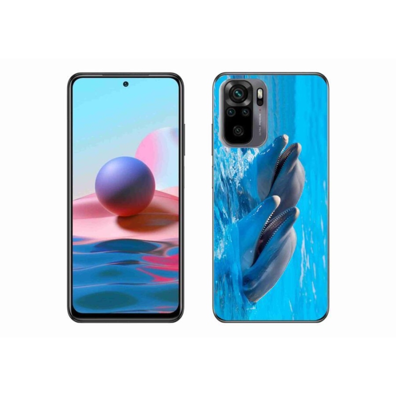 Gélový kryt mmCase na mobil Xiaomi Redmi Note 10S - delfíny