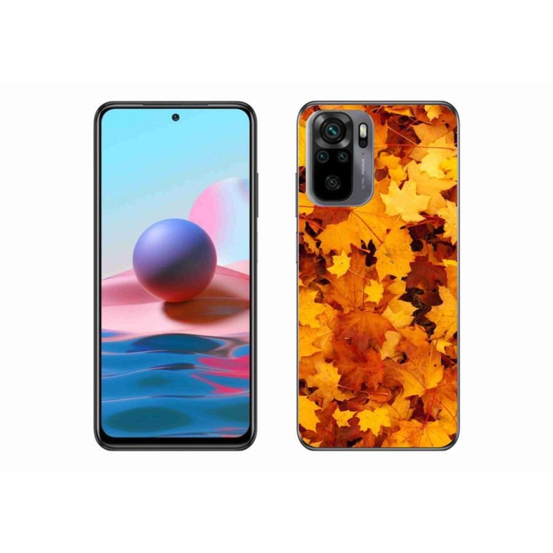 Gélový kryt mmCase na mobil Xiaomi Redmi Note 10S - javorové listy