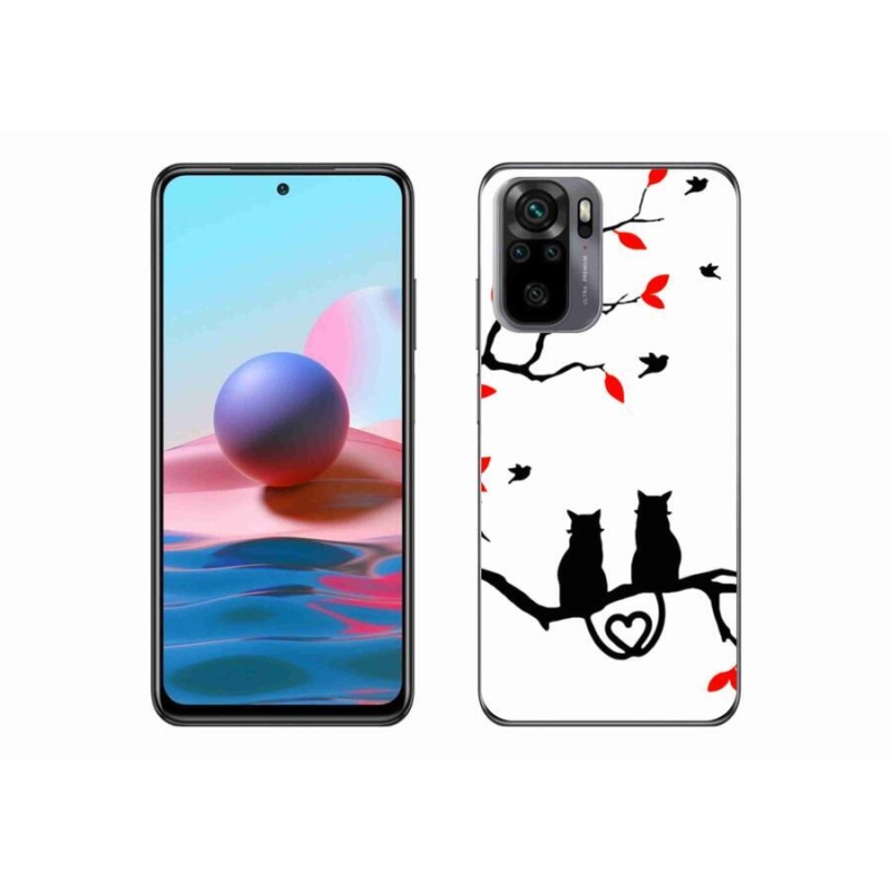 Gélový kryt mmCase na mobil Xiaomi Redmi Note 10S - mačací láska