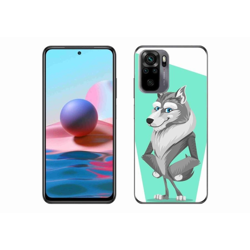 Gélový kryt mmCase na mobil Xiaomi Redmi Note 10S - kreslený vlk