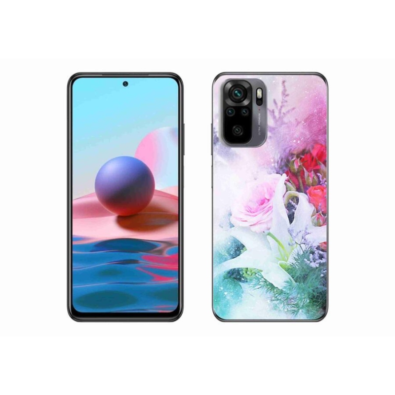 Gélový kryt mmCase na mobil Xiaomi Redmi Note 10S - kvety 4