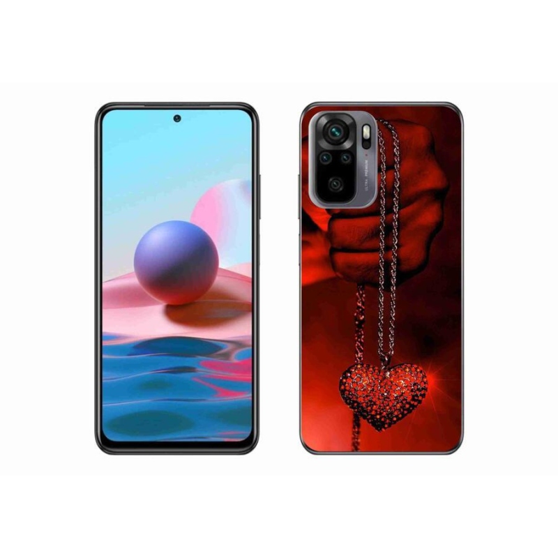 Gélový kryt mmCase na mobil Xiaomi Redmi Note 10S - náhrdelník