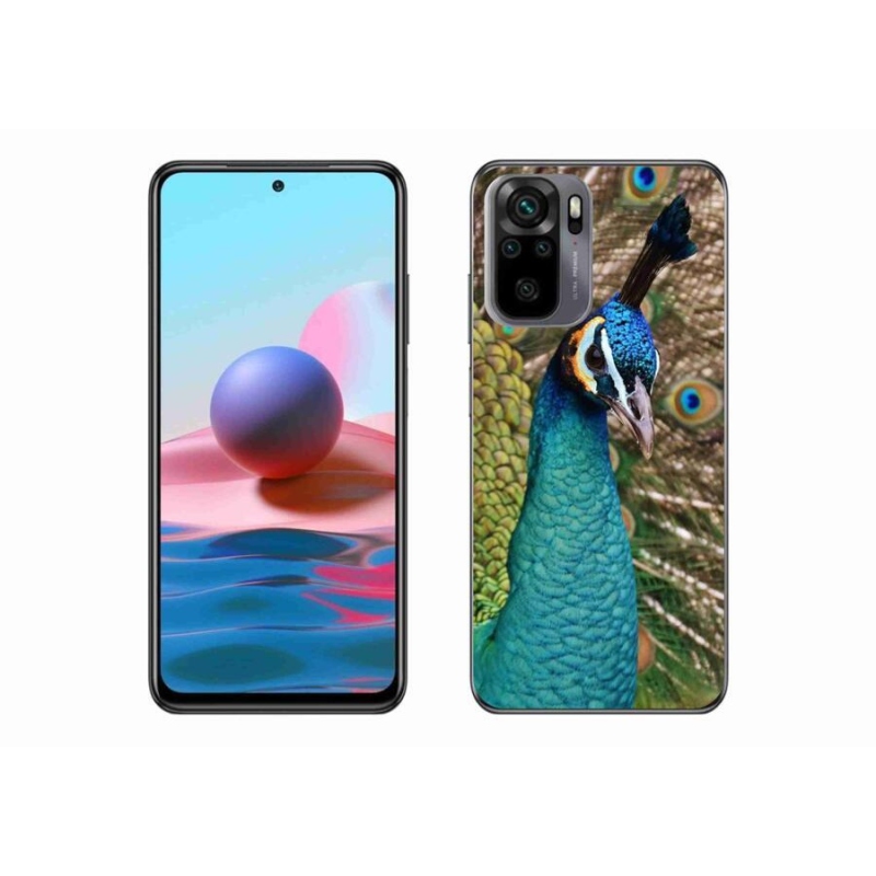 Gélový kryt mmCase na mobil Xiaomi Redmi Note 10S - páv