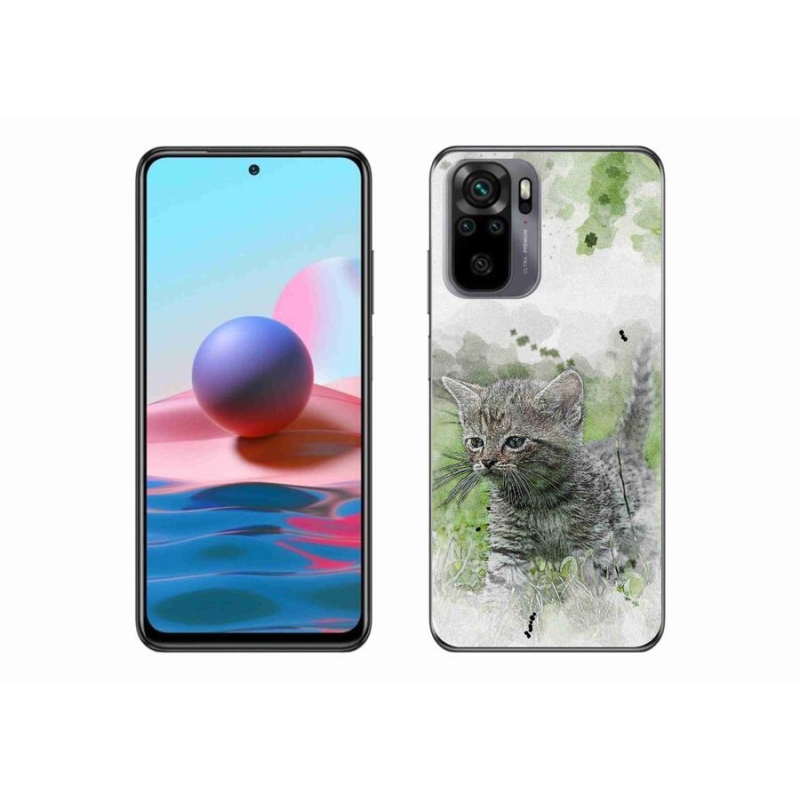 Gélový kryt mmCase na mobil Xiaomi Redmi Note 10S - roztomilé mačiatko 1