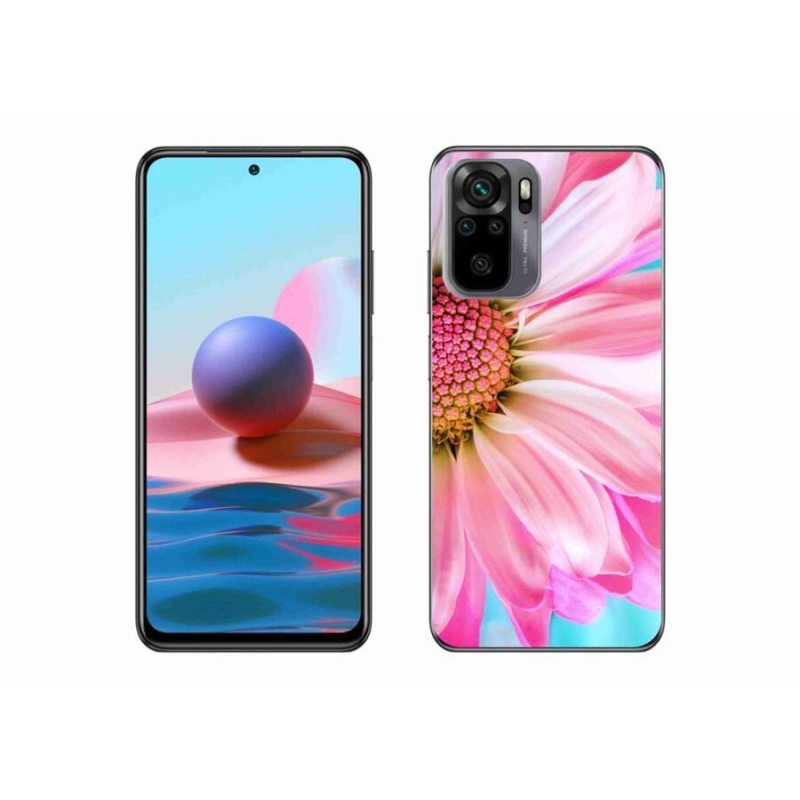 Gélový kryt mmCase na mobil Xiaomi Redmi Note 10S - ružová kvetina