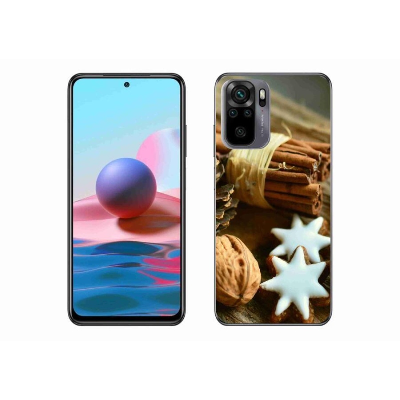 Gélový kryt mmCase na mobil Xiaomi Redmi Note 10S - škorica a perníčky