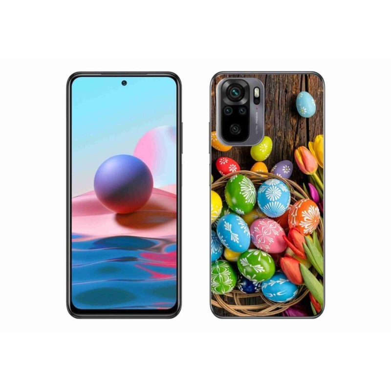 Gélový kryt mmCase na mobil Xiaomi Redmi Note 10S - veľkonočné vajíčka
