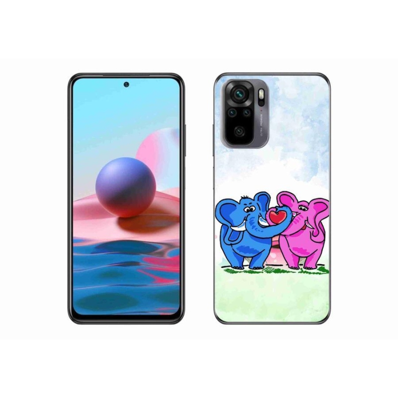 Gélový kryt mmCase na mobil Xiaomi Redmi Note 10S - zamilovaní slony