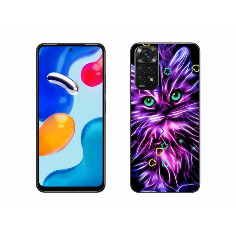 Gélový kryt mmCase na mobil Xiaomi Redmi Note 11 4G - abstraktná mačka